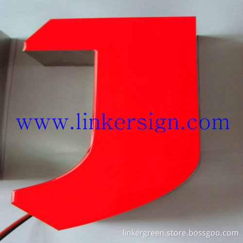 waterproof illuminated resin letters sign